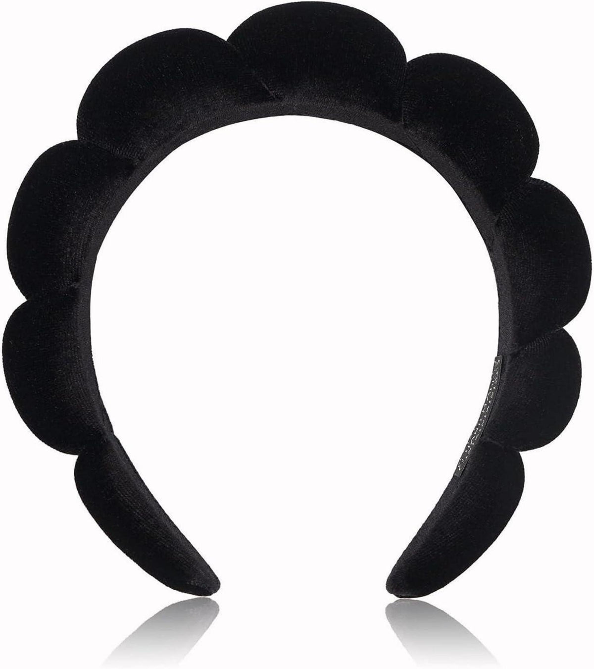 Spa-Stirnband Schwamm Frottee Makeup Hautpflege Schwarz