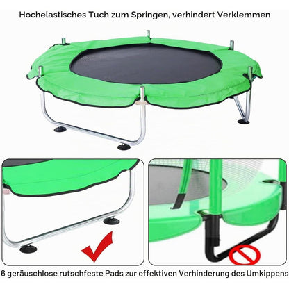 Kindertrampolin mit Basketball & Zubehör – Indoor/Outdoor