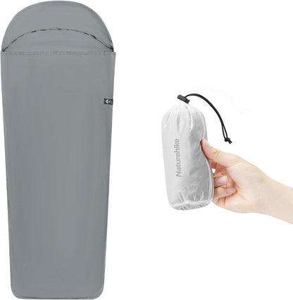 Ultraleichter Hüttenschlafsack Innenschlafsack Camping Blau