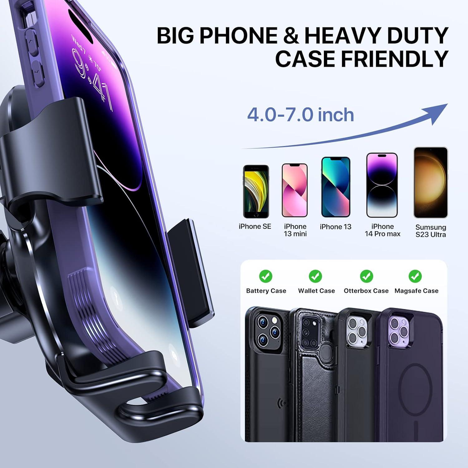 KFZ Handyhalterung Auto Smartphone Halter 360° Drehbar Lüftung Blau