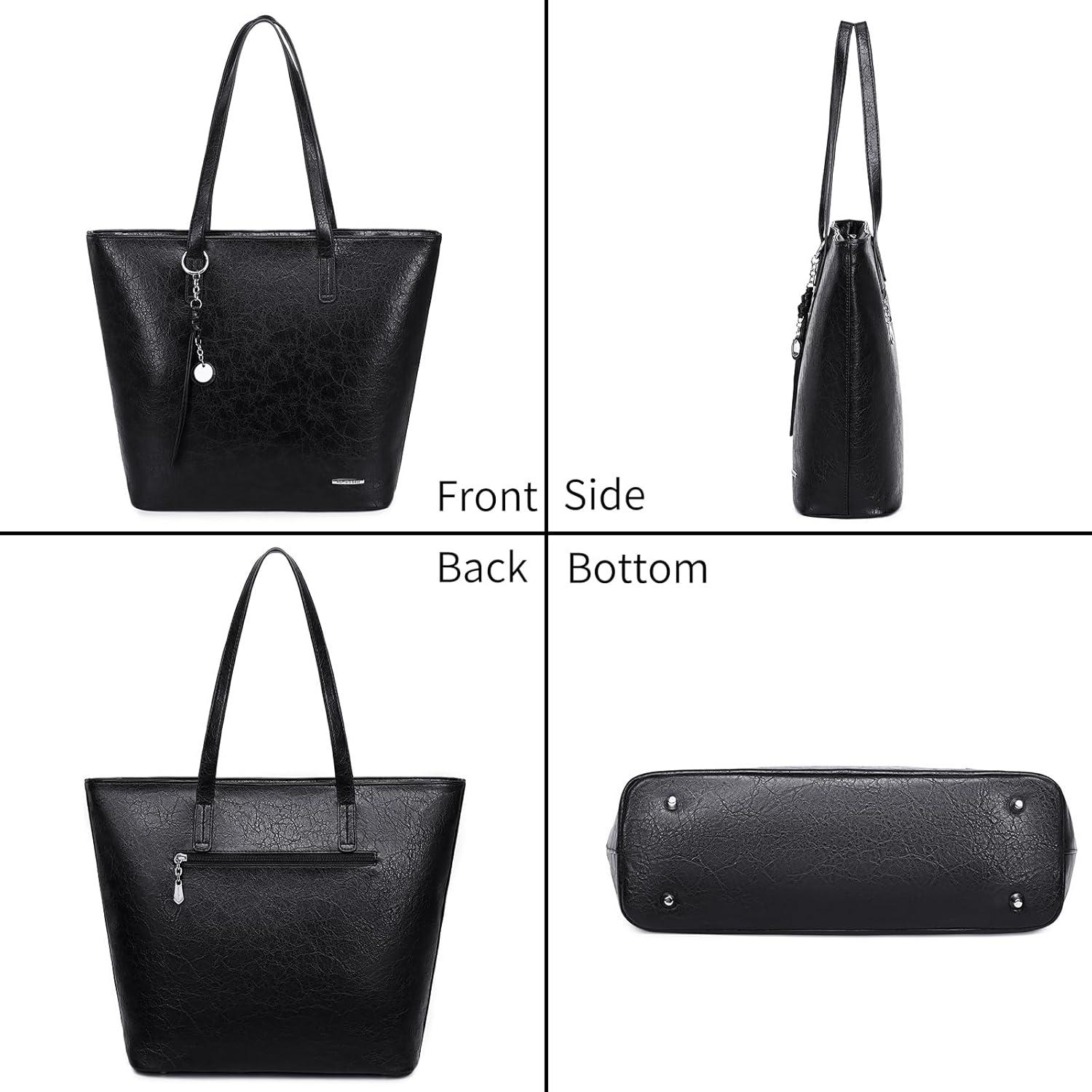 Damen Handtasche Shopper Groß Büro Schule Einkauf 13-Zoll Laptop Patchwork Rot