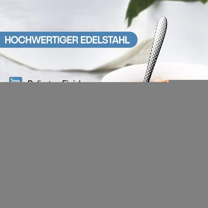 Besteckset Schwarz 30 Teile für 6 Personen mit Tupfenmuster