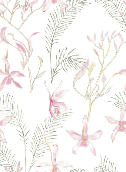 Selbstklebende Tapete Blume PVC Möbelfolie 44x300 cm Rosa