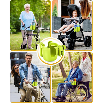 Kinderwagen Getränkehalter mit Handyfach, 360° drehbar