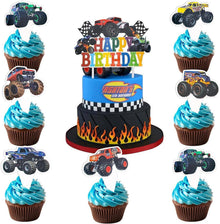 Monster Truck Kuchenaufsatz Set Geburtstag Deko 25-teilig