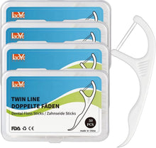 200er Zahnseide Sticks Dental Floss Picks 4X Effektive Zahnreinigung