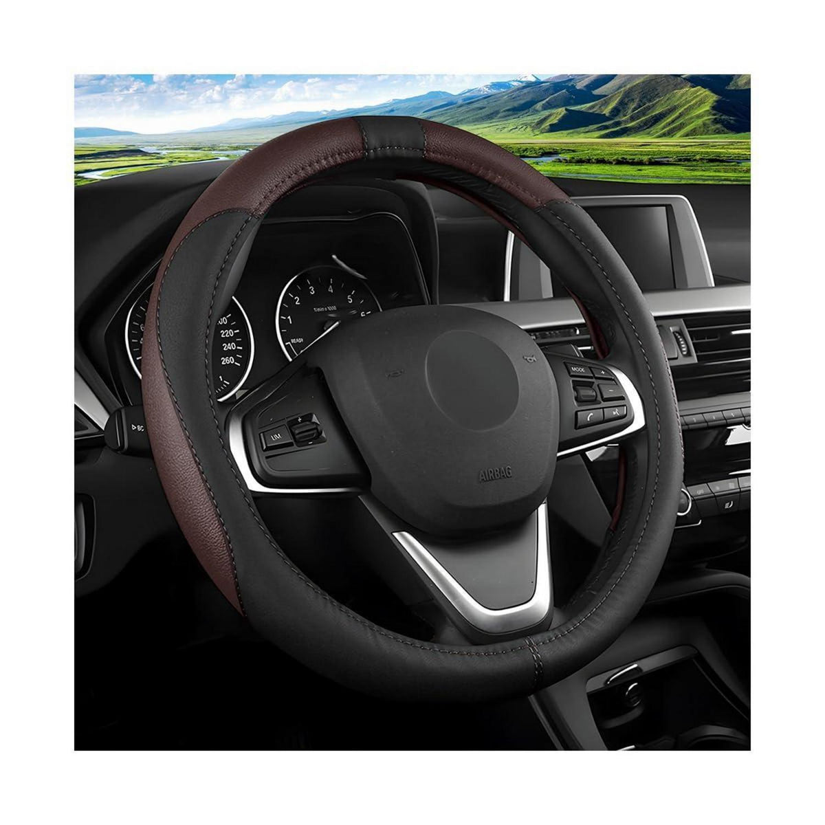 Lenkradbezug Auto Anti Rutsch Universal in Lederoptik