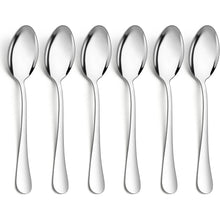 Esslöffel 6er Set Edelstahl, 20,5cm Suppenlöffel Tafellöffel, Hochglanzpoliert