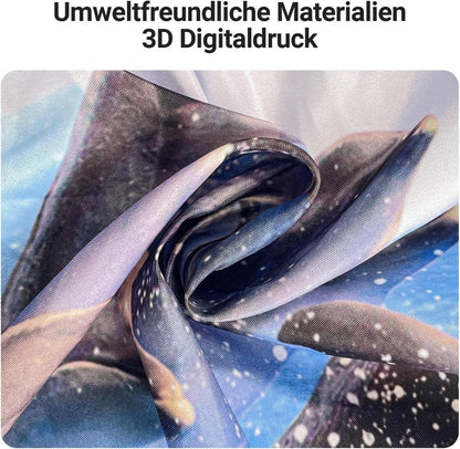 Wasserabweisender Delphin Duschvorhang 240x200cm mit beschwertem Saum