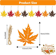 Ahornblatt Anhänger Herbst Deko 8 Stück Gold Rot Orange