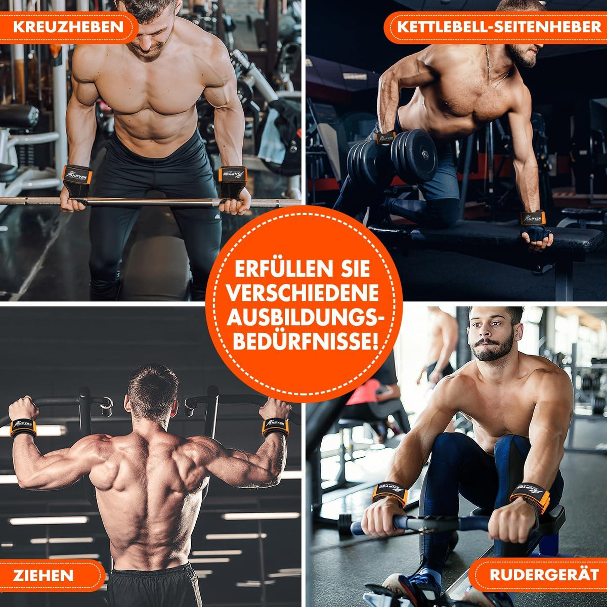 Gepolsterte Zughilfen Bodybuilding Krafttraining Fitness