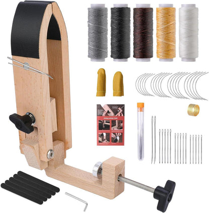 Nähpony Leder Pony Tisch Desktop Handnähen Klemme DIY Kit