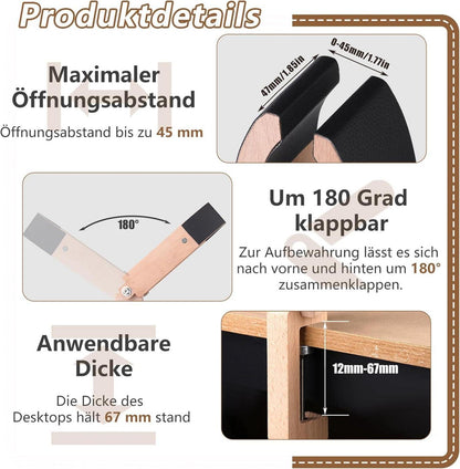 Nähpony Leder Pony Tisch Desktop Handnähen Klemme DIY Kit