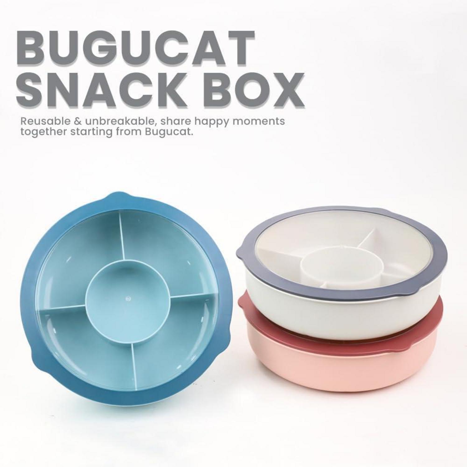 Snackteller mit 5 Fächern und Transparentem Deckel Plastik Snackbox