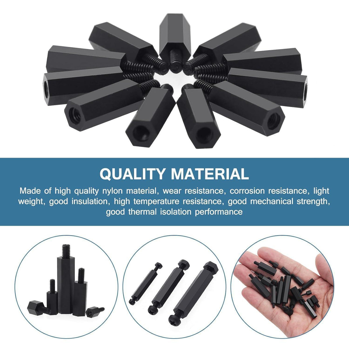 Nylon Abstandshalter Set M2-M4 für DIY Elektronik Montage