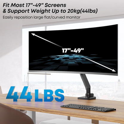Monitor Halterung 17-49 Zoll Gasfeder Höhenverstellbar