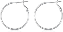 925 Sterling Silber Creolen Ohrringe für Damen 30/40mm