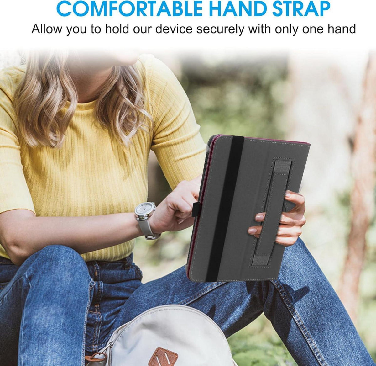 Universal 7-8 Zoll Tablet Schutzhülle mit Ständer & Handschlaufe