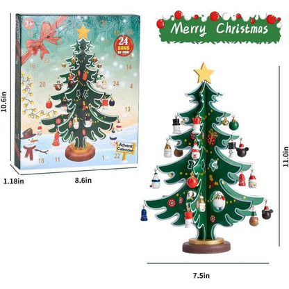 DIY Adventskalender Kinder mit Mini Weihnachtsbaum & 30 Anhängern