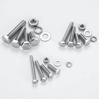 408tlg. Sechskantschrauben & Muttern Set M5-M8 Edelstahl
