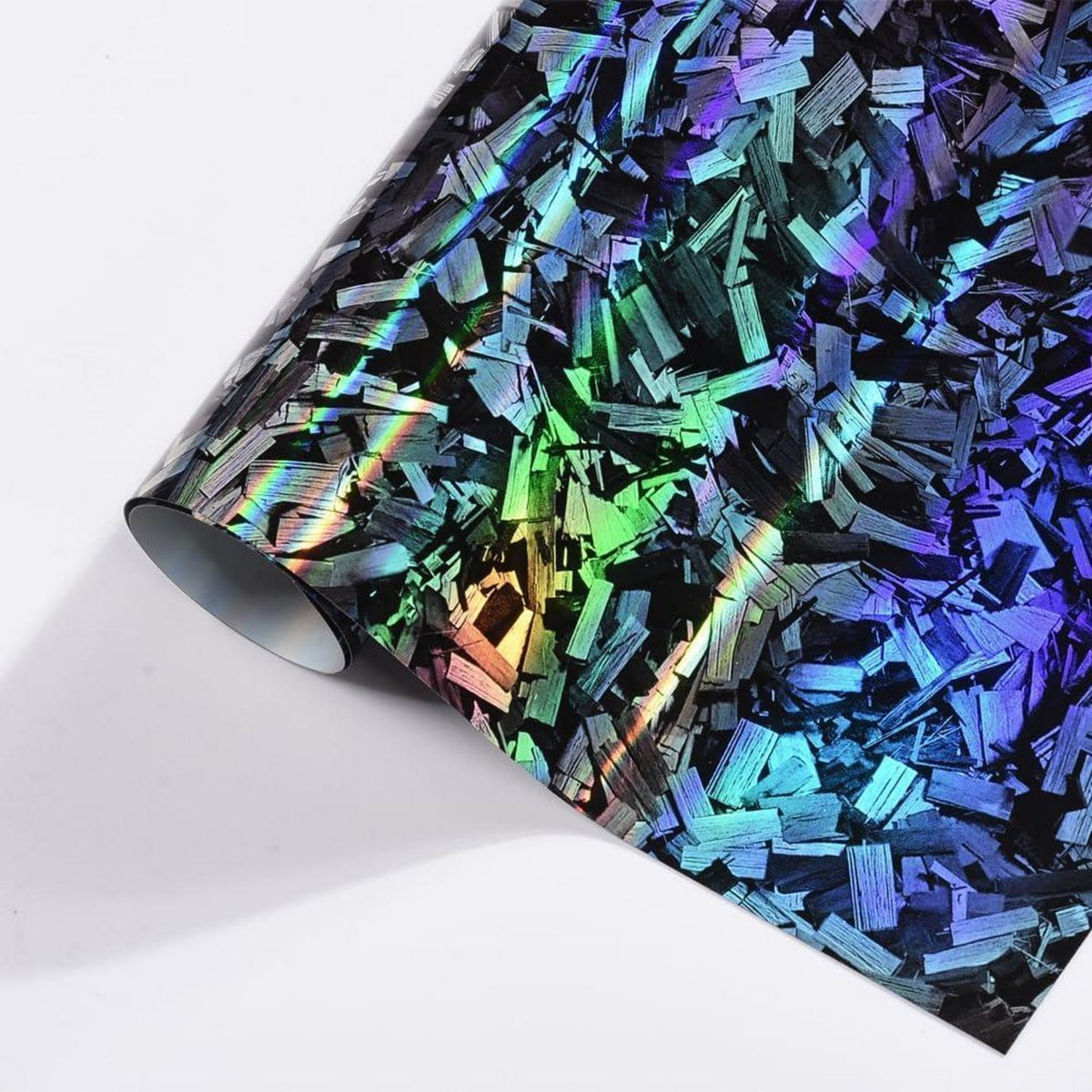 Forged Carbon Autofolie Regenbogen Effekt – Lackschutzfolie 75x152cm