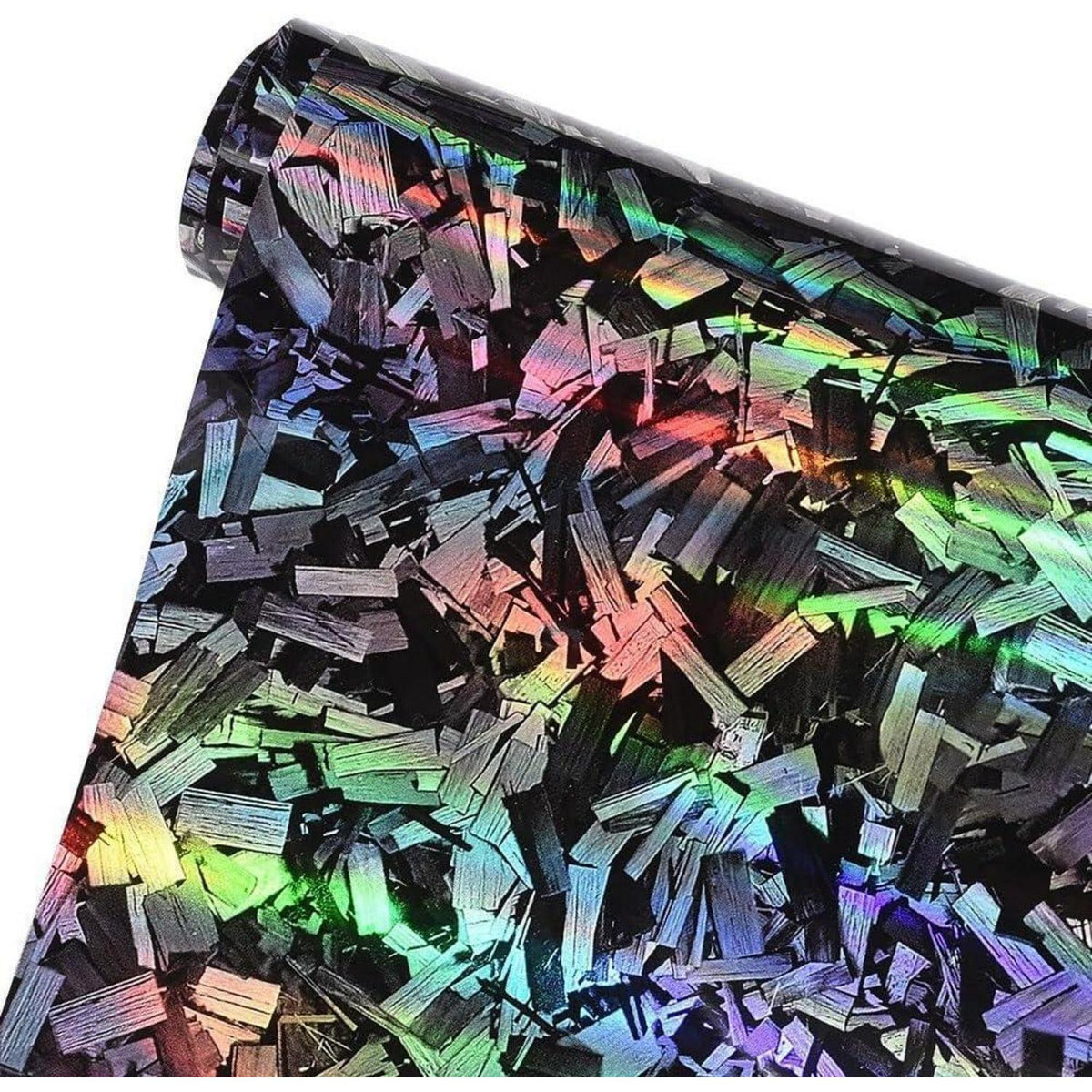 Forged Carbon Autofolie Regenbogen Effekt – Lackschutzfolie 75x152cm