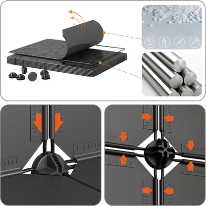 JOISCOPE DIY Kunststoff Schuhschrank Staubdicht