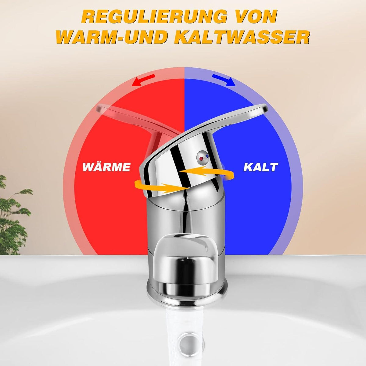 360° Schwenkbare Einhebel Küchenarmatur für Einzel-/Doppelspüle