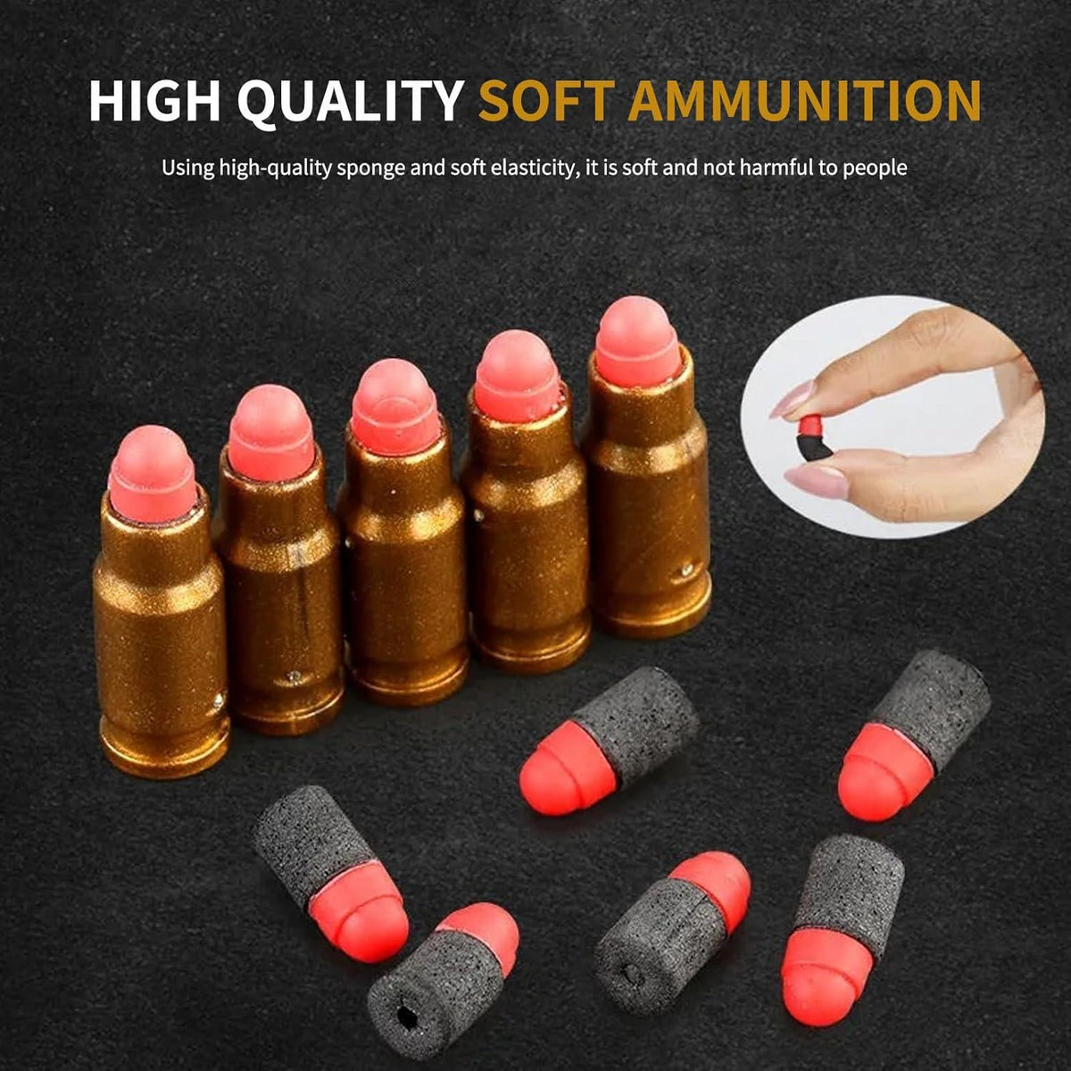 Schaumstoff Kugel Munition 160 Stück für Nerf Pfeile