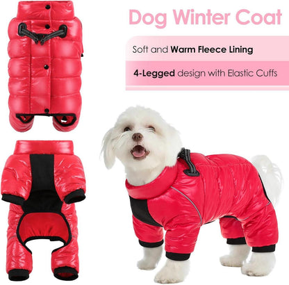 AOFITEE Wasserdichter Hundemantel Winter Warme Hundejacke