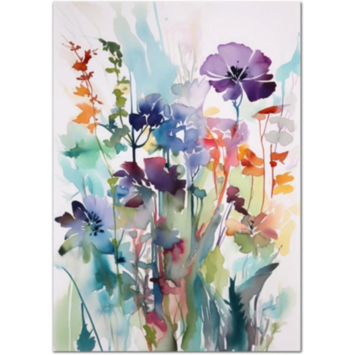 3er Set Blumen Poster Aesthetic Wanddeko 50x70 cm