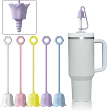 Silikon Strohhalm Abdeckung für Stanley Tumbler 5er Set