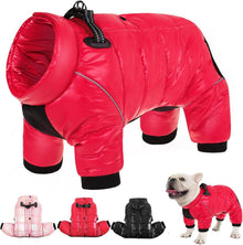 Wasserdichter Hundemantel Wintermantel Kleine Mittel Hunde Rot