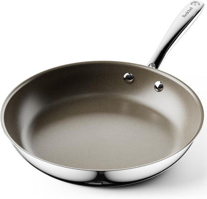 Antihaft Keramik Bratpfanne 28cm Titanium Tri-ply Edelstahl für