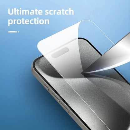 Panzer Schutz Glas für iPhone 15 Pro 6,1 Zoll, 4er Set
