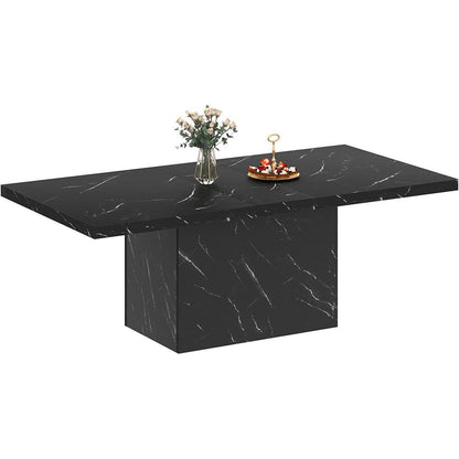 Moderner Esstisch Schwarz 180x80cm – Küchentisch für 6-8 Personen
