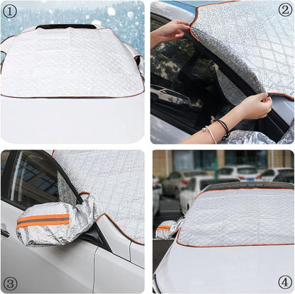 Frontscheibenabdeckung Auto mit 5 Magneten 225x110cm Schutz vor