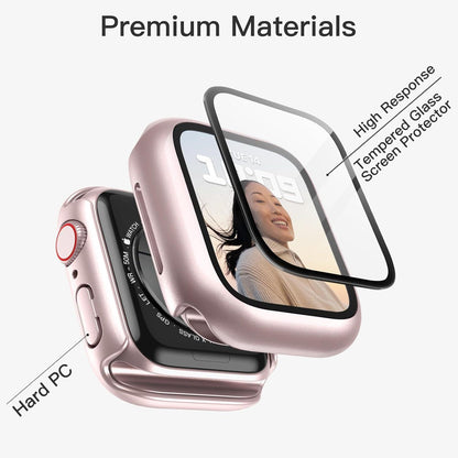 Schutzhülle mit Displayschutz für Apple Watch Series 9 8 7