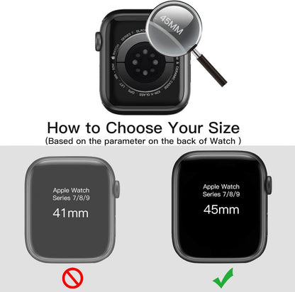 Displayschutz und Schutzhülle Set für Apple Watch Series 9 8