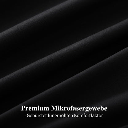 Bettwäsche 4tlg Wendebettwäsche Mikrofaser Kissenbezüge Blau