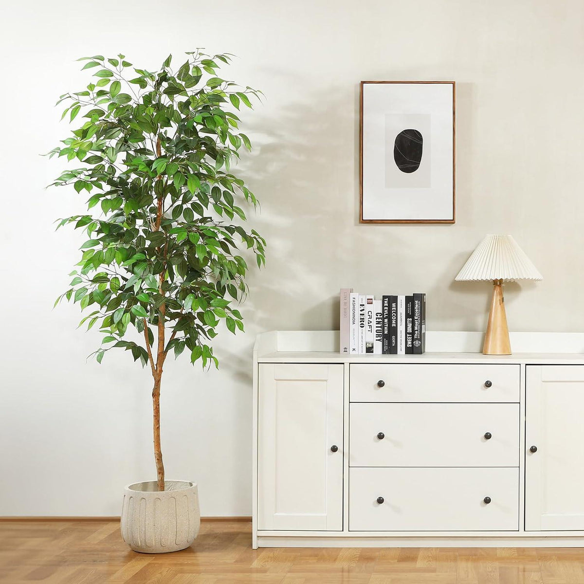Künstliche Ficus Benjamina Kunstpflanze 180cm mit