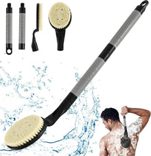Rückenbürste mit langem Griff für Dusche und Peeling