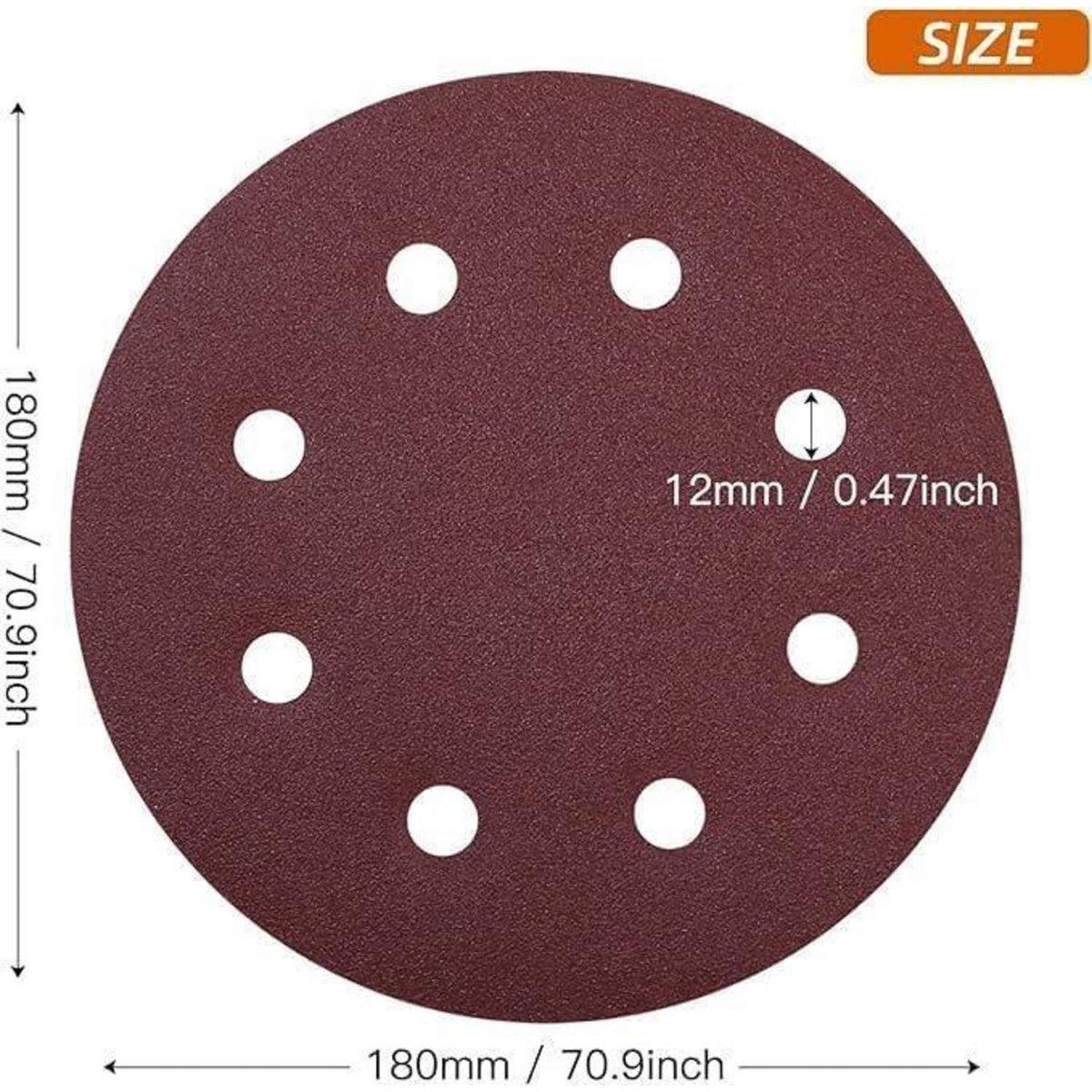 Schleifscheiben 180mm Klett 60 Körnung 40 Stück