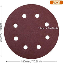 Schleifscheiben 180mm Klett 60 Körnung 40 Stück