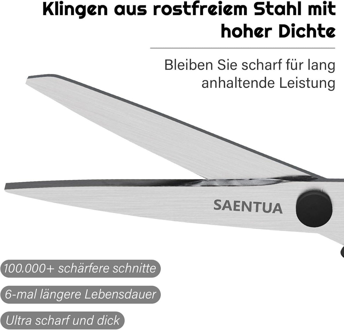 Edelstahl Scheren Set 3 Stück 21cm ultrascharfe Klingen