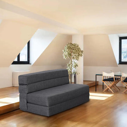 Schlafsessel mit Bettfunktion & Memory Schaum – Dunkelgrau 100x190cm