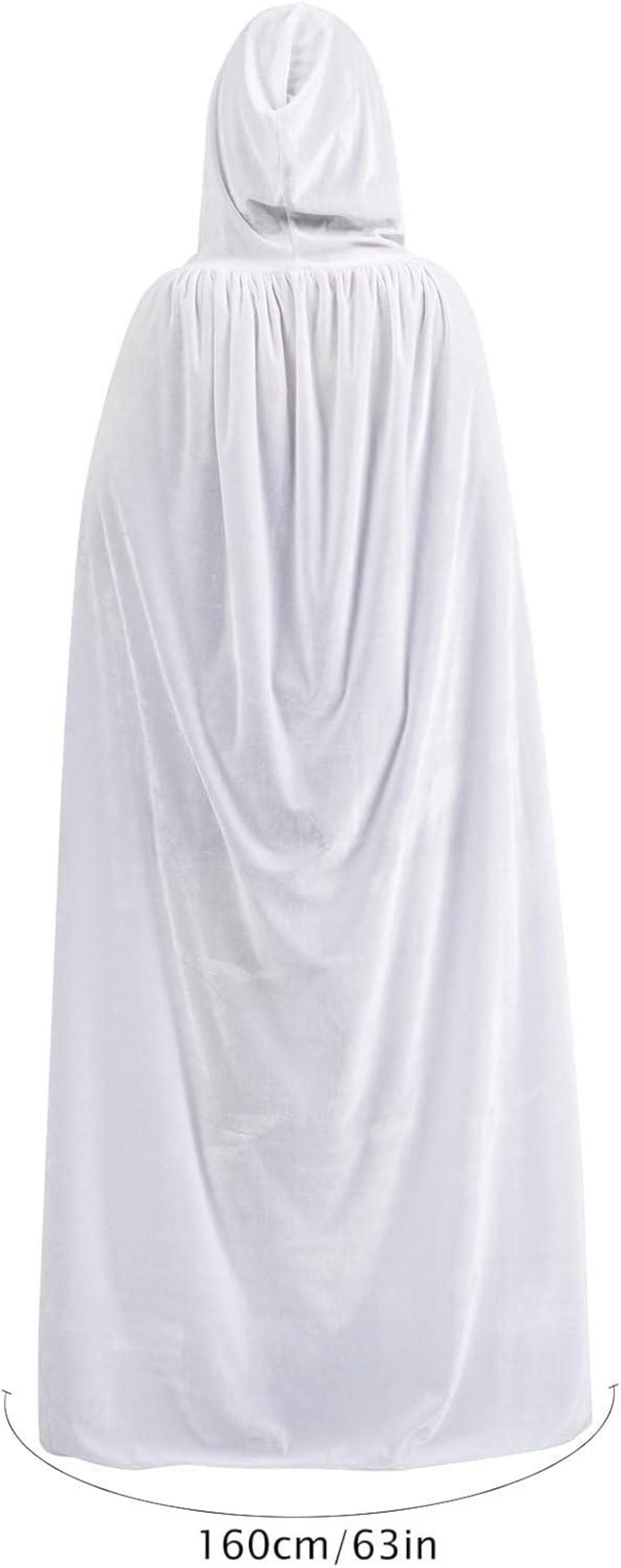 Halloween Umhang mit Kapuze Samt Unisex Vampir Kostüm XL