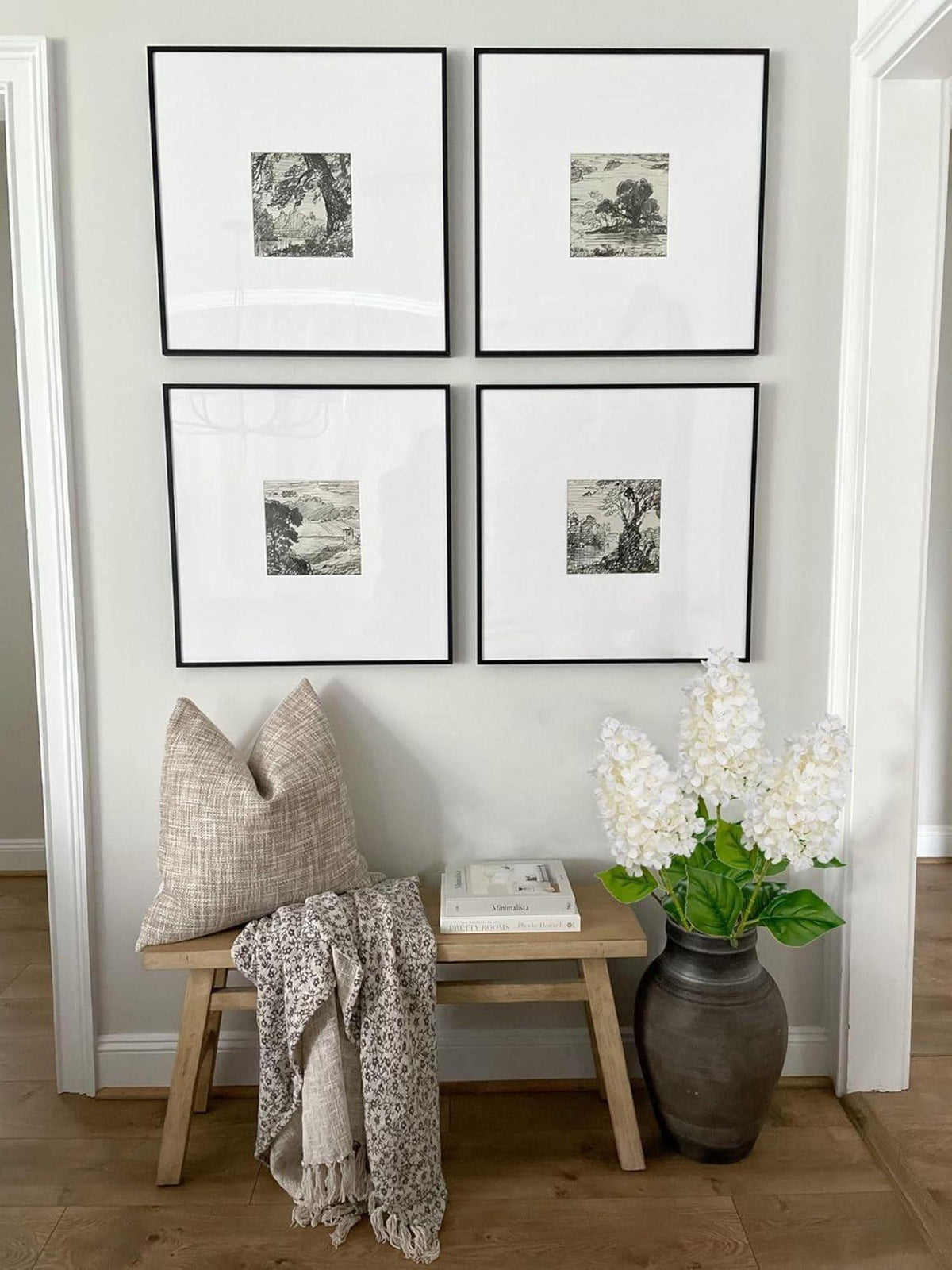 3er Set Künstliche Hortensien Rispenhortensie 73CM Dekoblumen