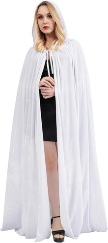 Halloween Umhang mit Kapuze und Samtstoff - Vampir Kostüm