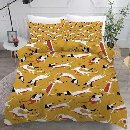 Dackel Bettwäsche Set 135x200 cm - 4-teilig Mikrofaser